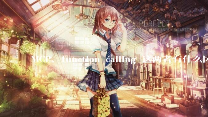 MCP、function calling 这两者有什么区别？与AI Agent 是什么关系？